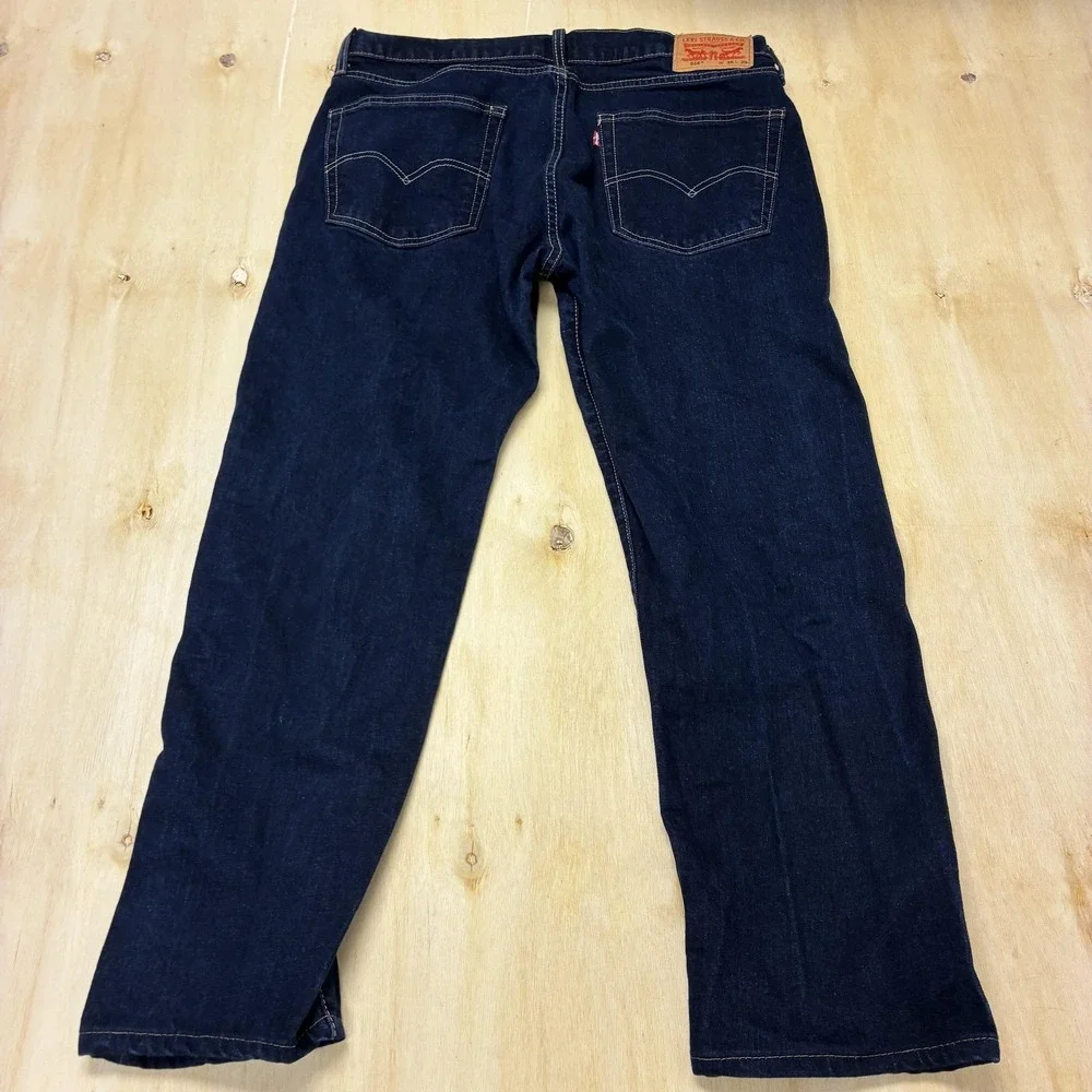 Levis 514 Jeans Mens 35x29 Dark Wash Blue Denim Regular Straight Casual Pants
